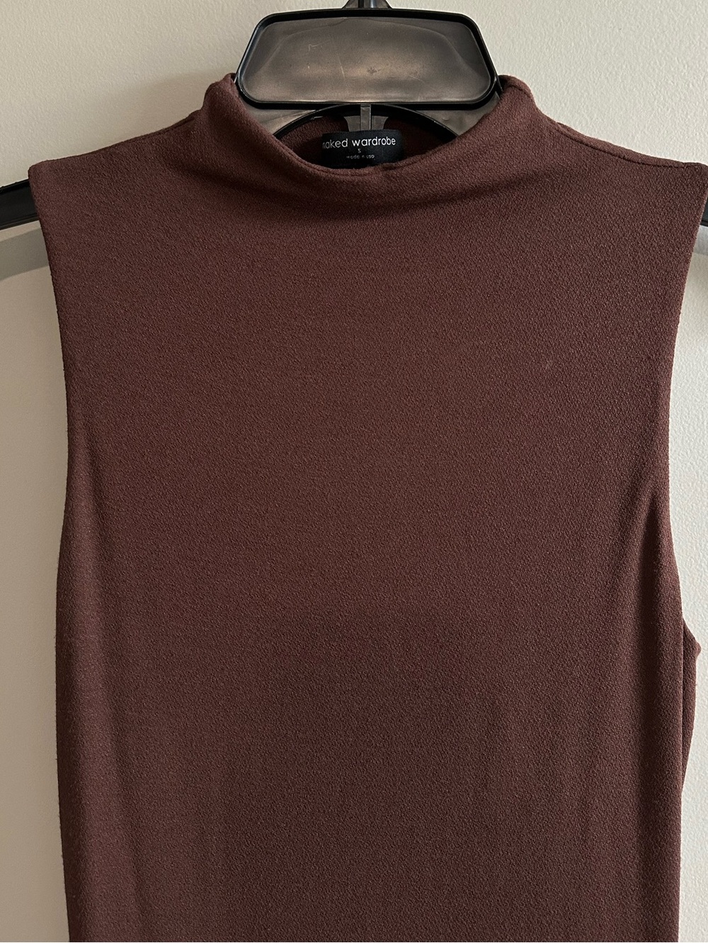 Naked Wardrobe Sleeveless Mock Neck Bodycon Maxi Dress Size S - Picture 4 of 6